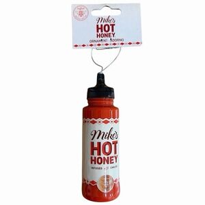 Mike's Hot Honey Bottle Christmas Ornament‎ Faux Food Sauce Collection NEW